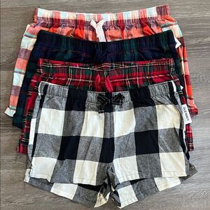 Old Navy Plaid Flannel Sleep Shorts